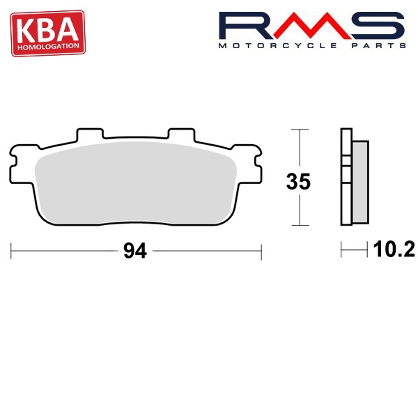 Remblokset RMS (Kymco People 125cc >2007) CE
