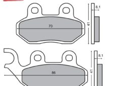 Remblokset RMS (SYM Fiddle/Orbit/Symly/Allo) CE