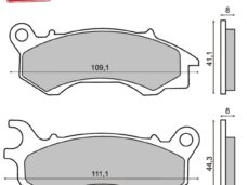 Remblokset RMS (Honda PCX125 NEW Vision 2010) CE
