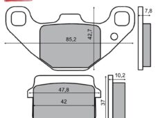 Remblokset RMS (Piaggio NRG/Typhoon 50) CE