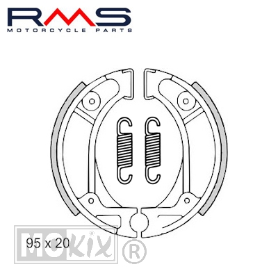 22 512 0070 REMSCHOEN-SET HONDA VISION/ KYMCO DJ/SYM MIO RMS