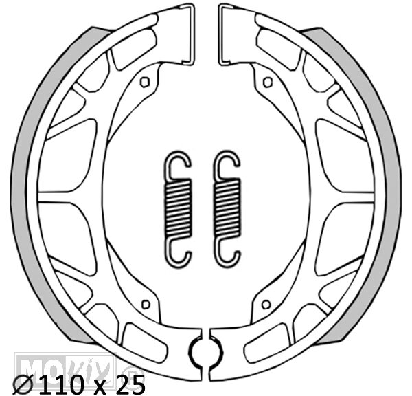 Remschoen-SET MINARELLI/PEUGEOT/SYM/GY6/KYMCO RMS
