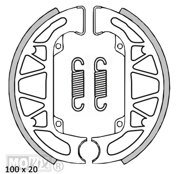 Brake shoe SET Piaggio Typhoon/Sfera RMS