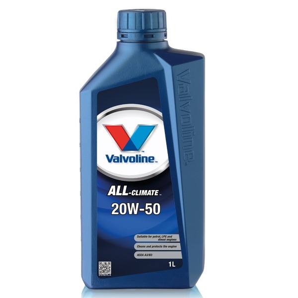Valvoline 20W50 ALL Climate 4T Olie 1Lt