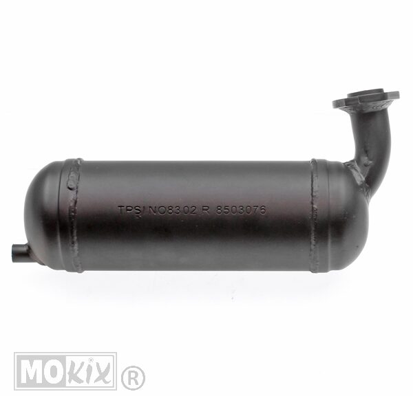 Uitlaat Peugeot 103/104 Flens Zwart Silex