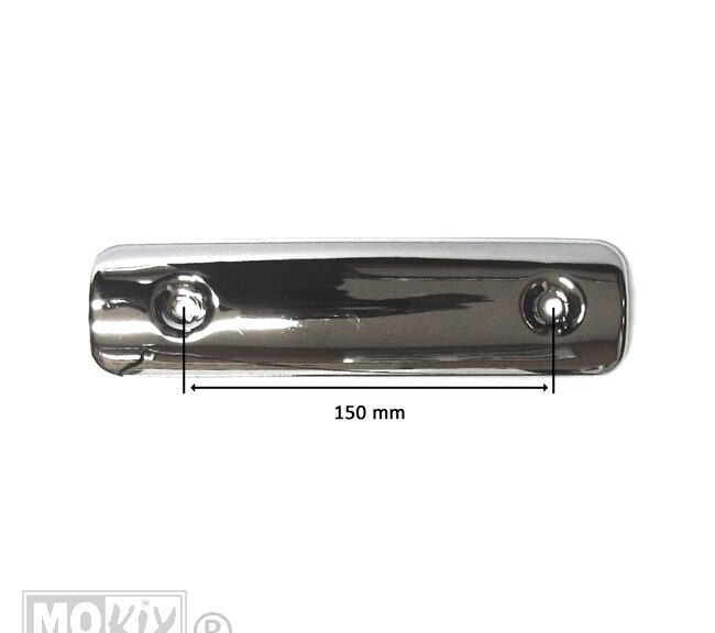 Uitlaatschild China Grand Retro 150mm Chrome