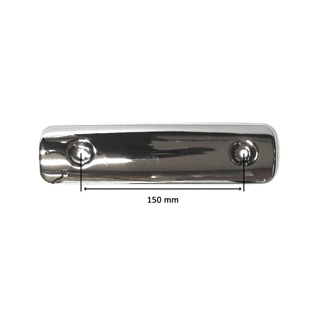 Uitlaatschild China Grand Retro 150mm Chrome