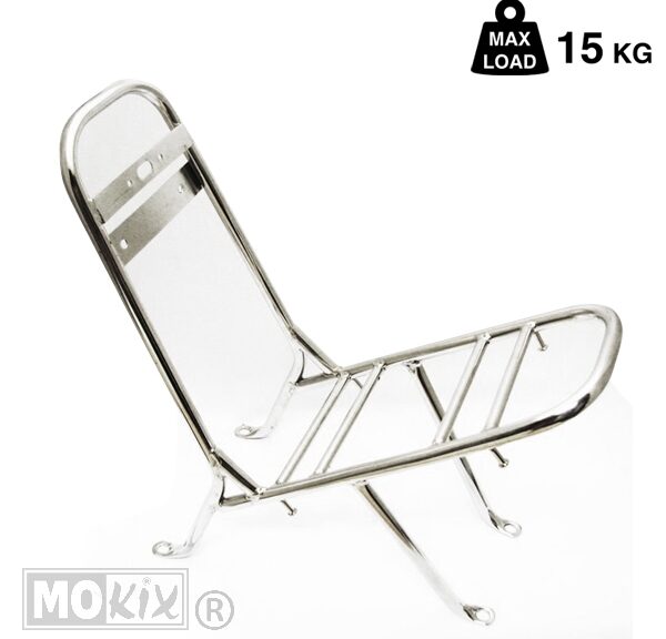 Achterdrager China Grand Retro Chroom