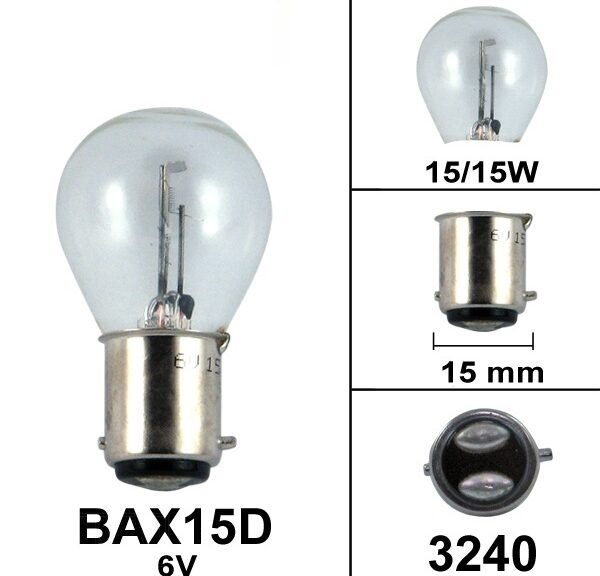 Lamp BAX15D  6V 15/15W (1)