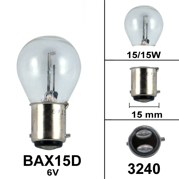 Lamp BAX15D 6V 15/15W (1)
