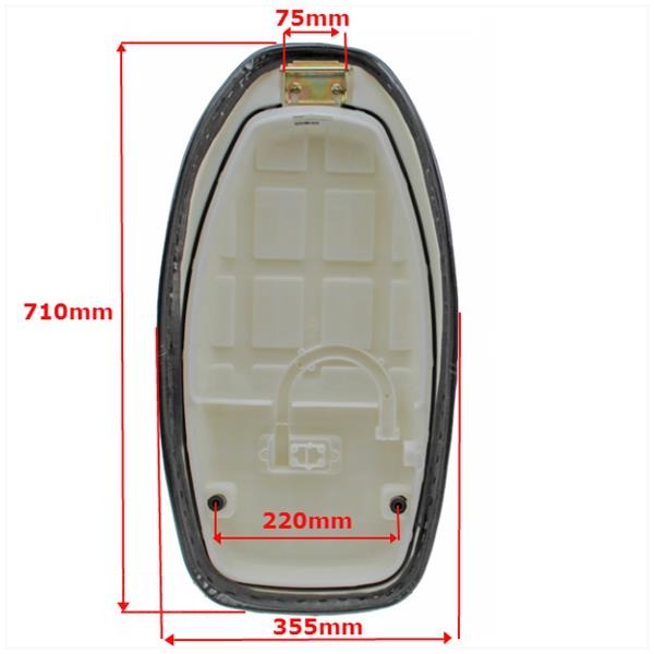 Buddy Seat China Classic LX Zwart