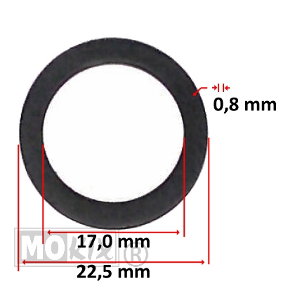 CHI Retainer Valve Spring GY6 50 22.5x17.0x0.8mm