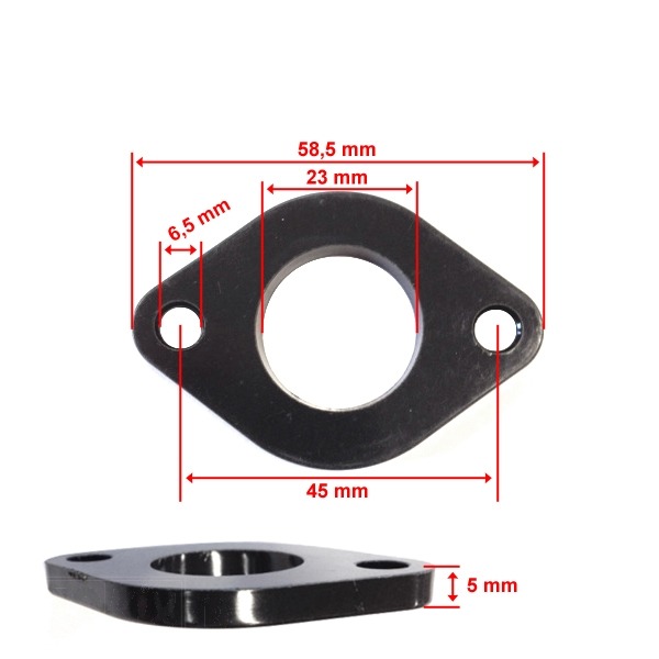 Spruitstuk Isolatieplaat China 4T GY6 125cc