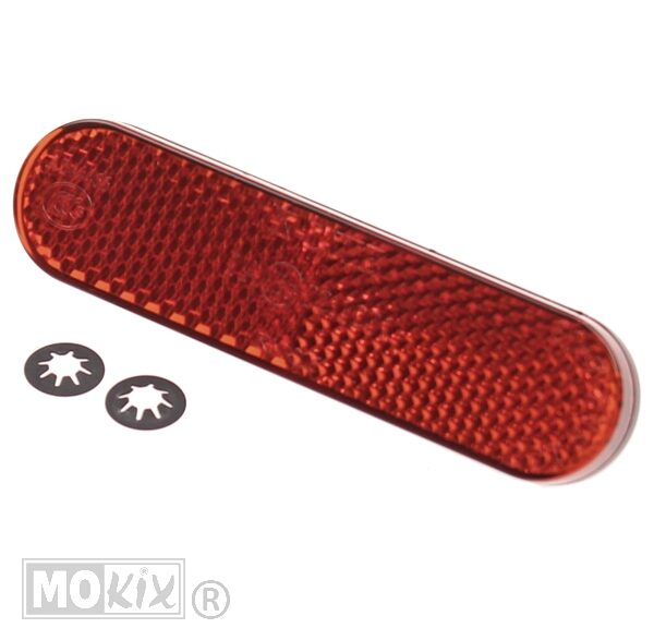 Reflector Rechthoek 95x24 Rood Klik CE