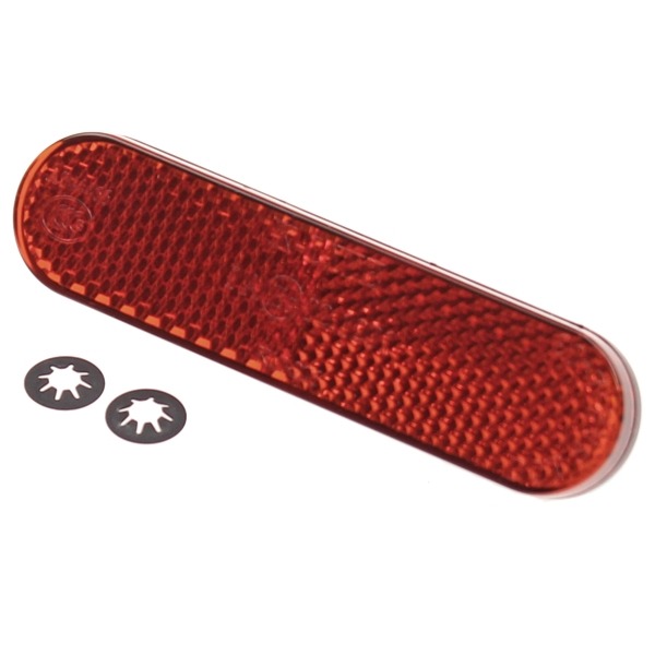 Reflector Rechthoek 95x24 Rood Klik CE