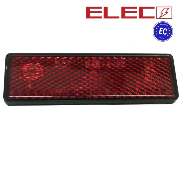Reflector Rechthoek 94x28 Rood 2 Bouten CE