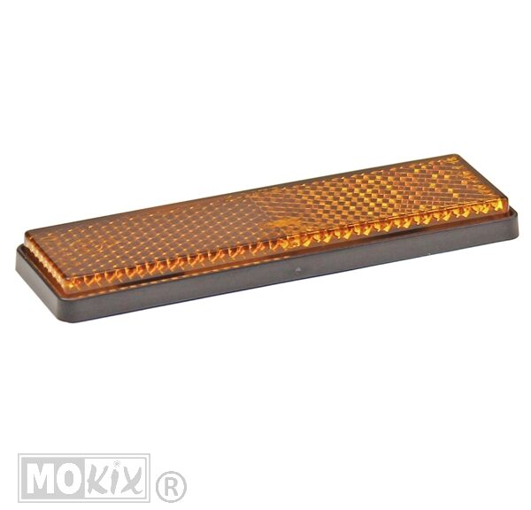 Reflector Rechthoek 95x28 Oranje Plak CE