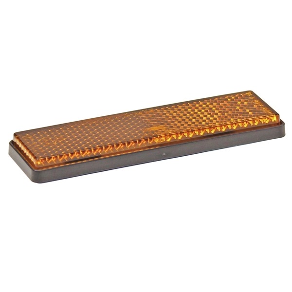 Reflector Rechthoek 95x28 Oranje Plak CE