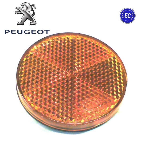 Reflector Rond 55mm Oranje Klik CE (Peugeot)