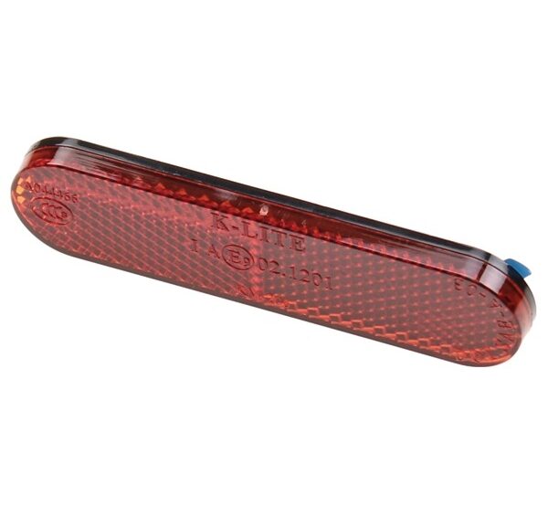 Reflector Rechthoek 96x24 Rood Plak CE