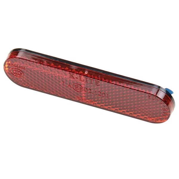Reflector Rechthoek 96x24 Rood Plak CE