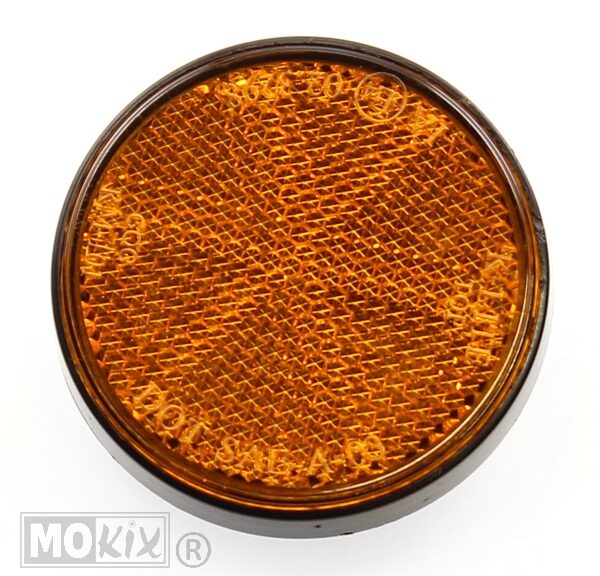 Zijreflector Rond 60mm Oranje Bout M5 CE