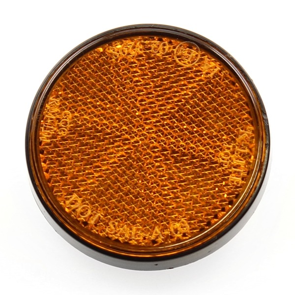 Zijreflector Rond 60mm Oranje Bout M5 CE