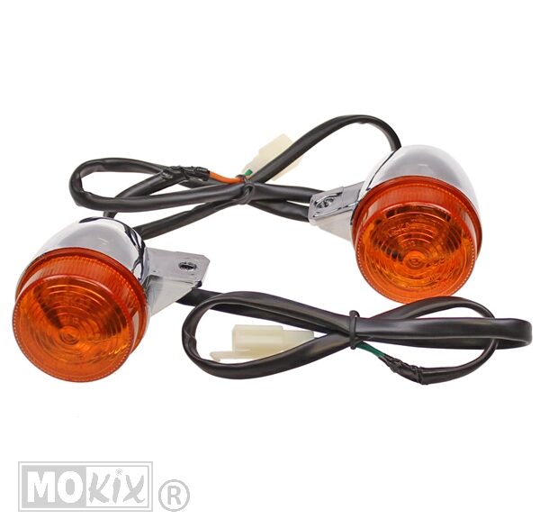 RAW-BOL China GR. Retro Chroom Oranje L/R Voor SET
