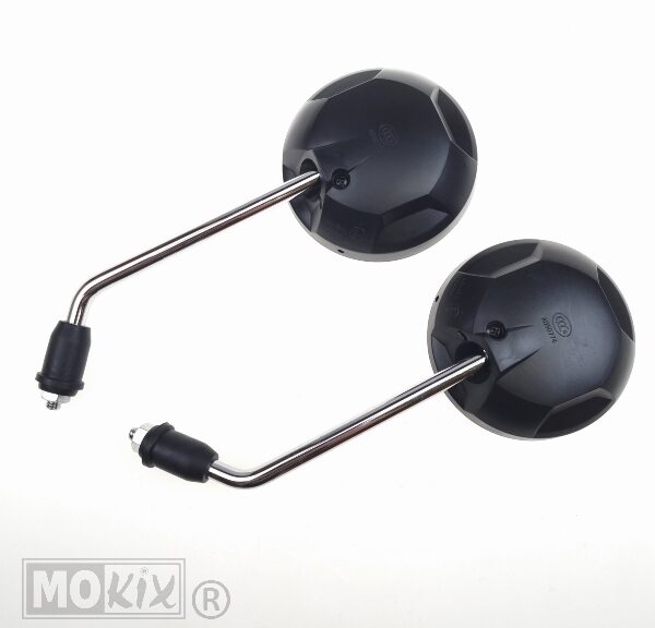 Spiegel China Z2000 (M8 Rechts) Chroom/Zwart SET - MKX