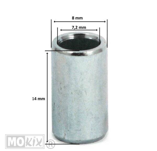 Cilinder Pasbus  8 x14 X 7.2 China 4T GY6 (1)