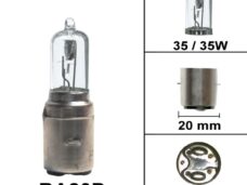 Lamp BA20D 12V 35/35W Halogeen (1) - Bollard
