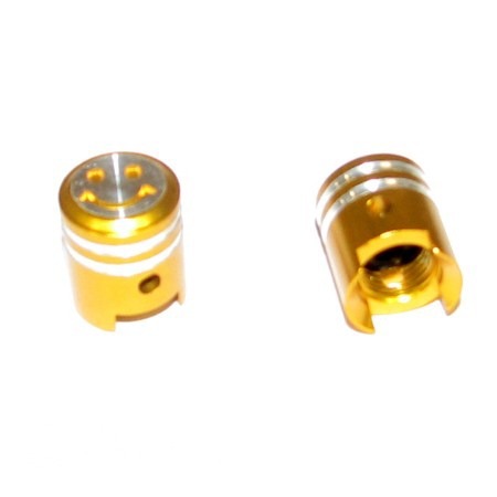 Ventieldop SET Aluminium Zuigermodel Goud