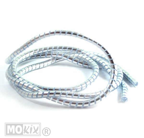 3953 COVER WRAP BUITEN KABEL 6mm 1.5meter CHROOM