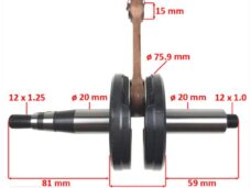 Yamaha DT50MX CM Crankshaft