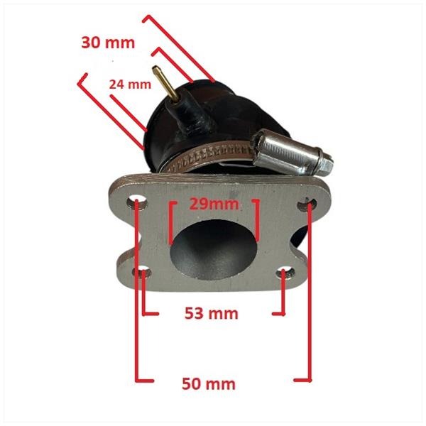Spruitstuk Peugeot Verticaal 24mm
