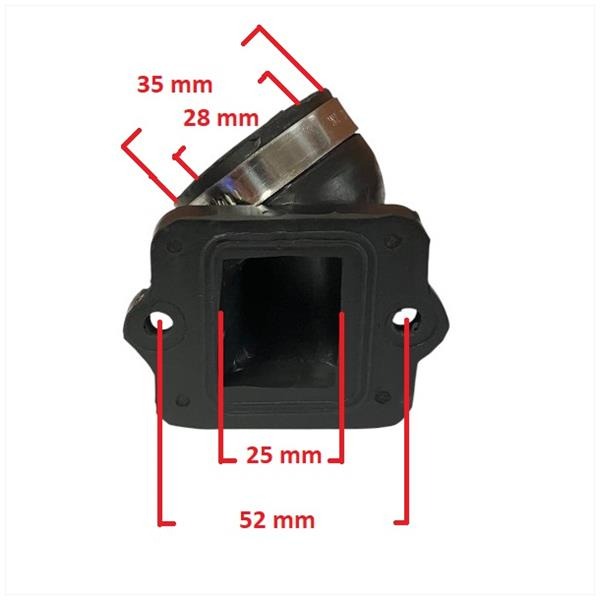 Spruitstuk Piaggio 28mm (35)