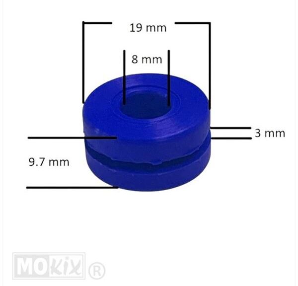 Radiateur-Tril Rubber Derbi Senda-R Blauw (1)