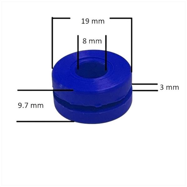 Radiateur-Tril Rubber Derbi Senda-R Blauw (1)