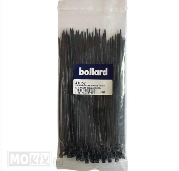 TIE-Rips/Trekbandjes 160mm x2.5 Zwart BOLLARD(100)