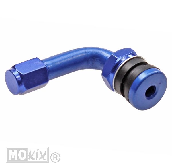 Ventiel Tubeless Haaks Blauw/CP