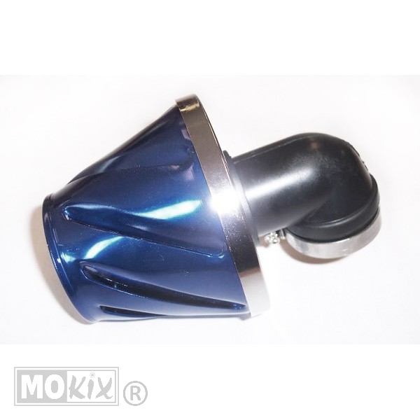 Powerfilter Helix 28/35 Haaks 90° Blauw Supertec