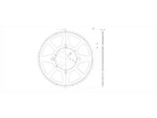 Achtertandwiel Beta RR/SM 50 ALU 62t - Esjot