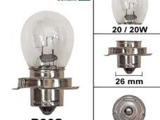 Lamp P26S 12V 20W (10) - Bosma