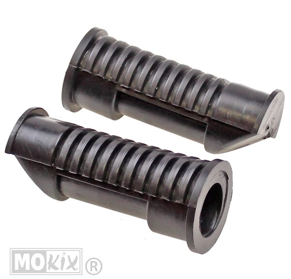 Voetsteun-Rubbers SET Peugeot FOX Zwart ST - Supertec