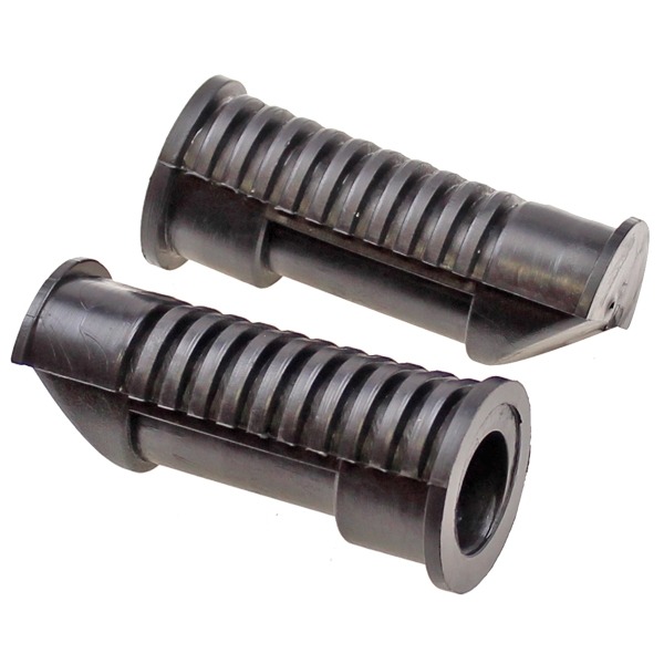 Voetsteun-Rubbers SET Peugeot FOX Zwart ST - Supertec