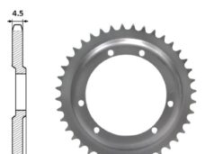 Achtertandwiel Puch Maxi 94mm 6gats 45tands IGM