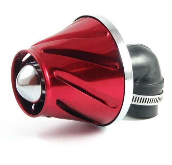 Powerfilter Helix 28/35 Haaks 90° Rood Supertec
