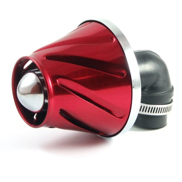 Powerfilter Helix 28/35 Haaks 90° Rood Supertec