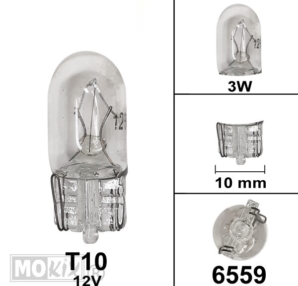 Lámpara T10 12V 3W (1) - Bolardo