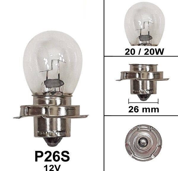 Lamp P26S 12V 20W (1)